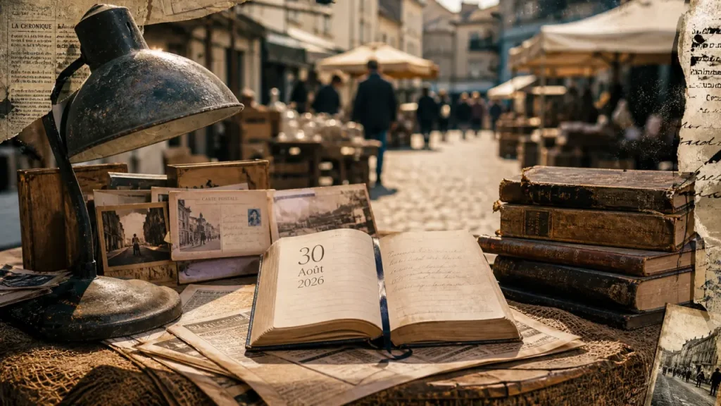 Brocante la Rochelle ce week end : table de chine vintage, lampes et livres