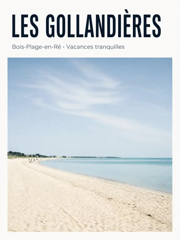 Les plus belles plages de l'ile de ré : ambiance familiale sur la plage des Gollandières