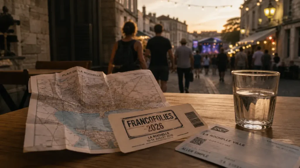 Billets francofolies 2026 et plan de La Rochelle