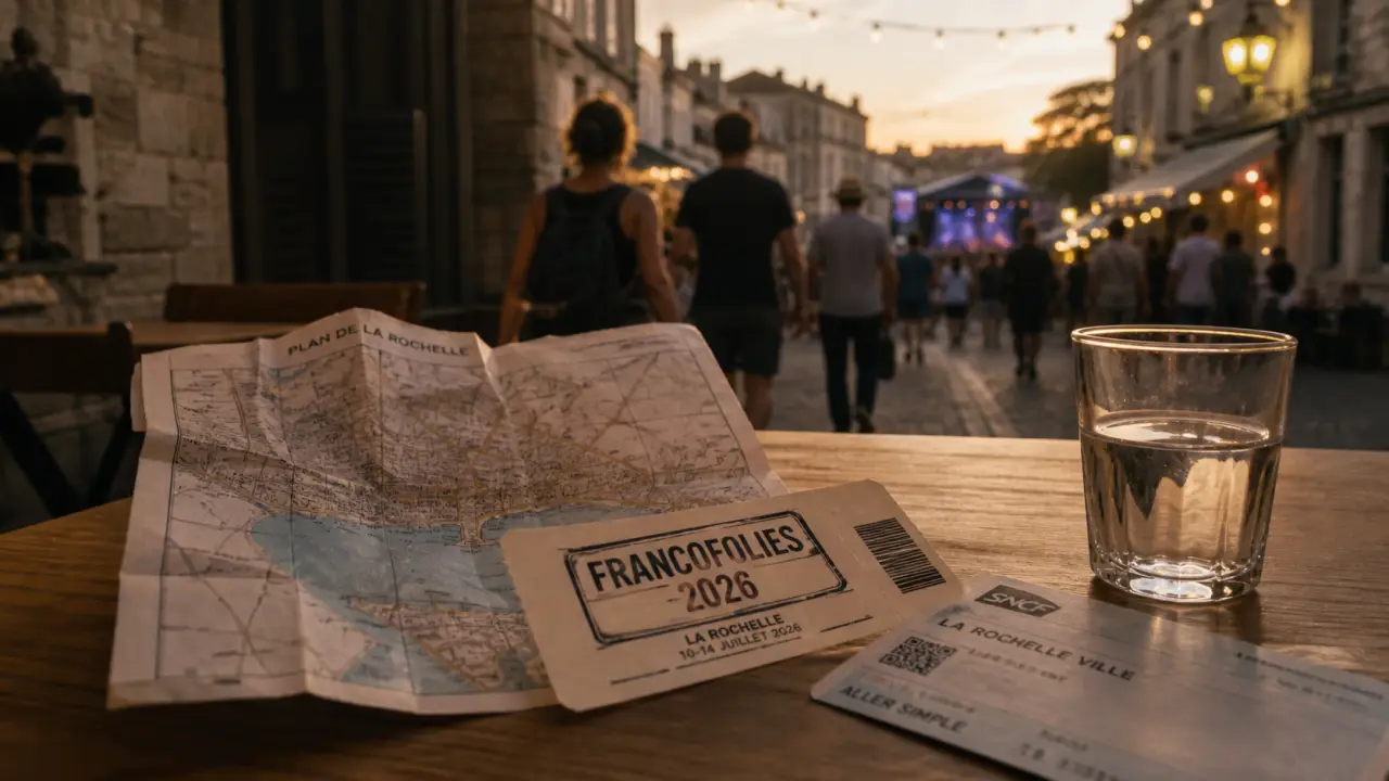 Billets francofolies 2026 et plan de La Rochelle