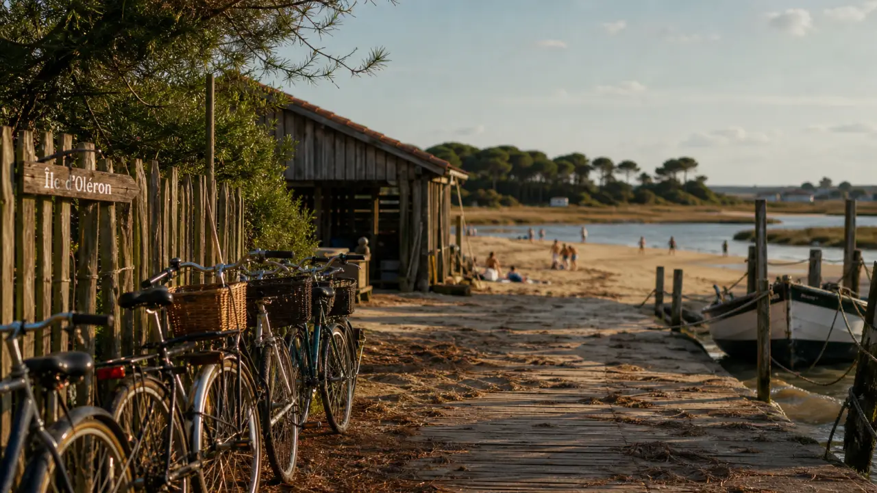 Île d’Oléron : vélos près de la plage depuis La Rochelle