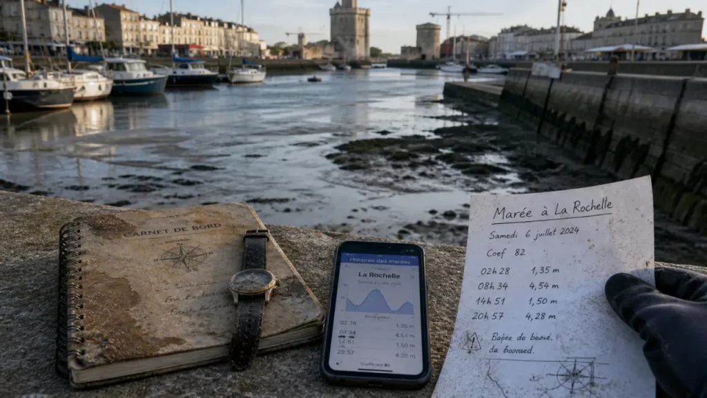 maree la rochelle : horaires et coefficients au Vieux-Port