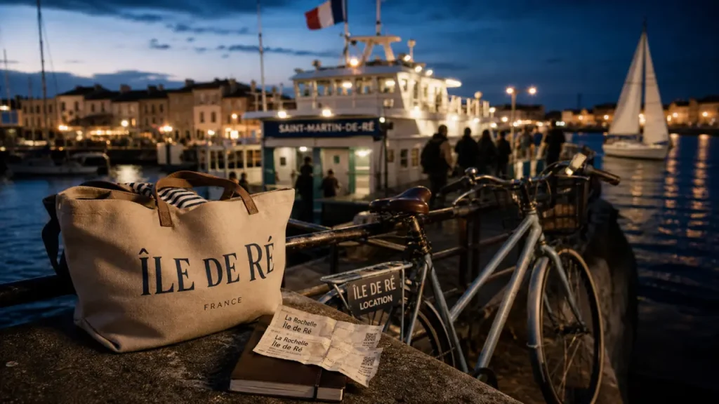Navette rochelle ile de ré : vélo et billets au port de Saint-Martin-de-Ré