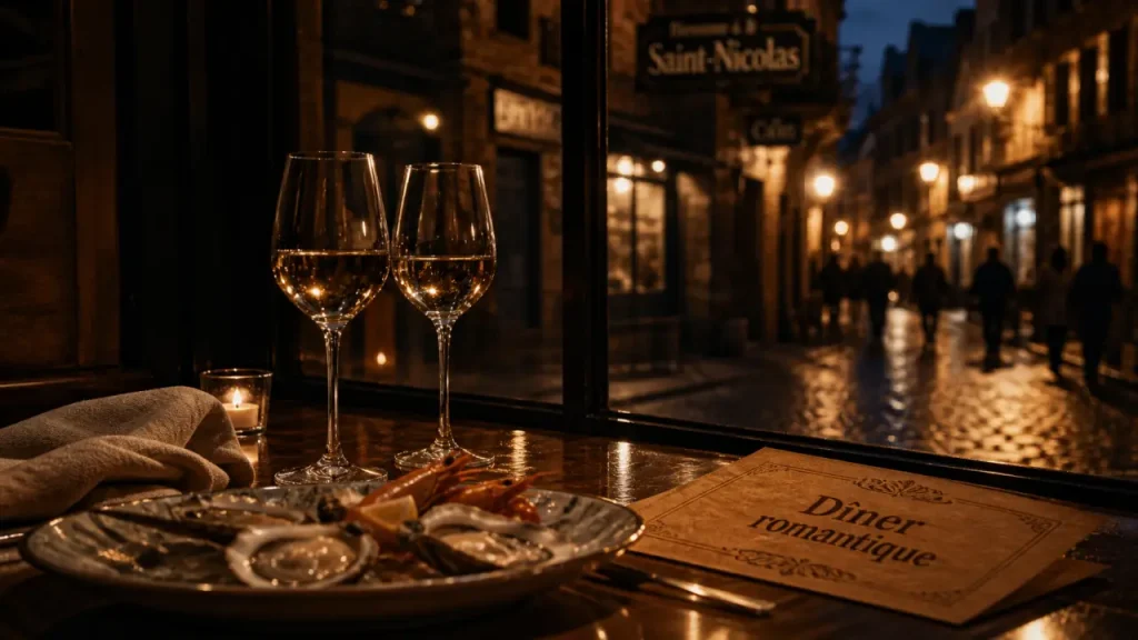 Restaurants romantiques la rochelle : dîner romantique face au port, fruits de mer