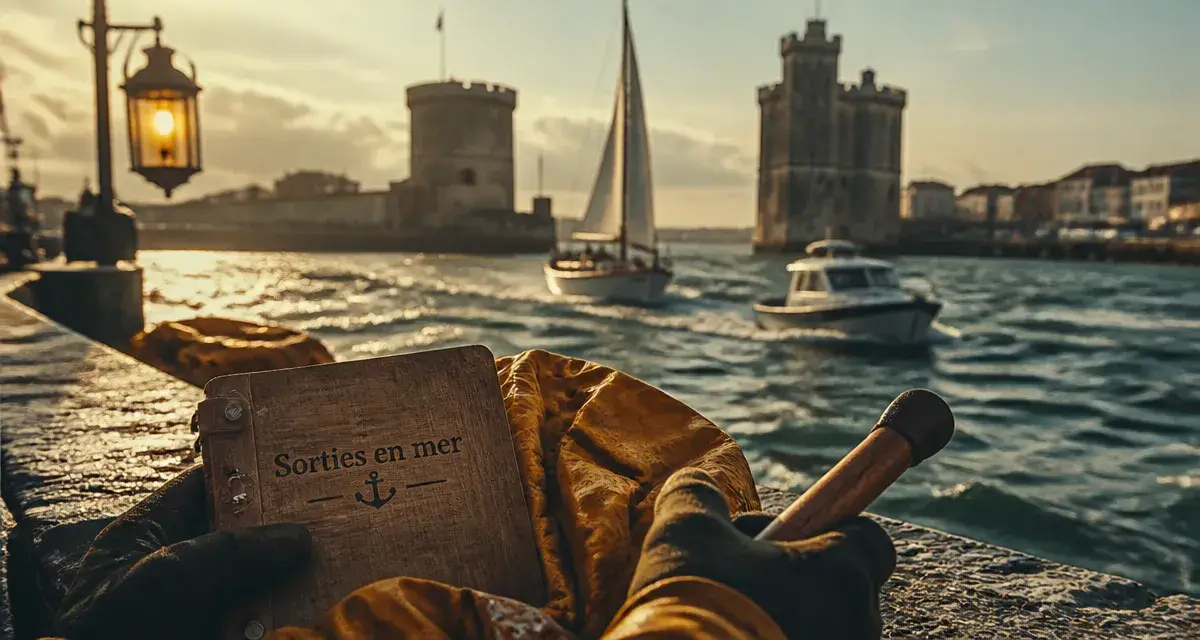 Sorties en mer la rochelle : voilier au départ du Vieux-Port