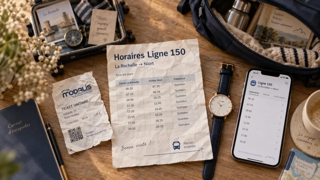 Bus île de ré la rochelle gare 2026 : horaires ligne 150