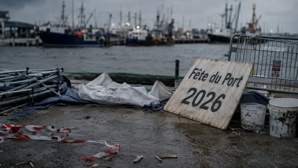 Fete du port la rochelle 2026 annulée : barnum plié et rubans au vent