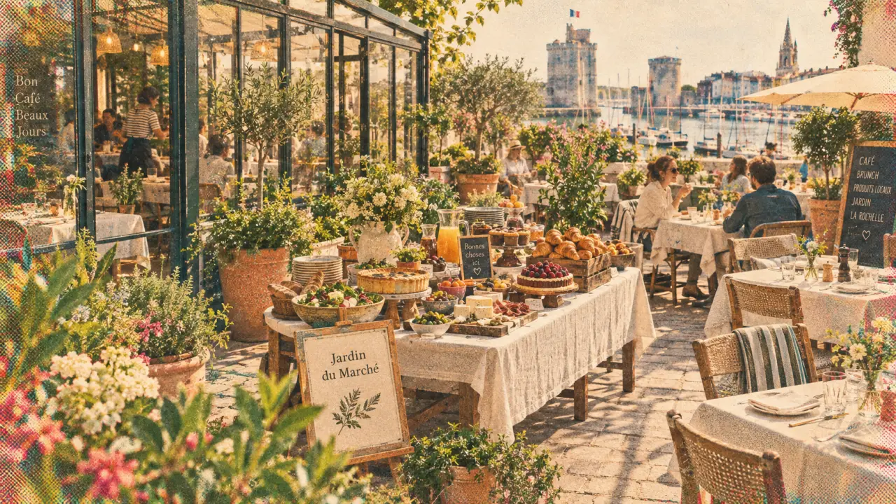 Le jardin du marché La Rochelle : terrasse jardin, brunch et cuisine maison