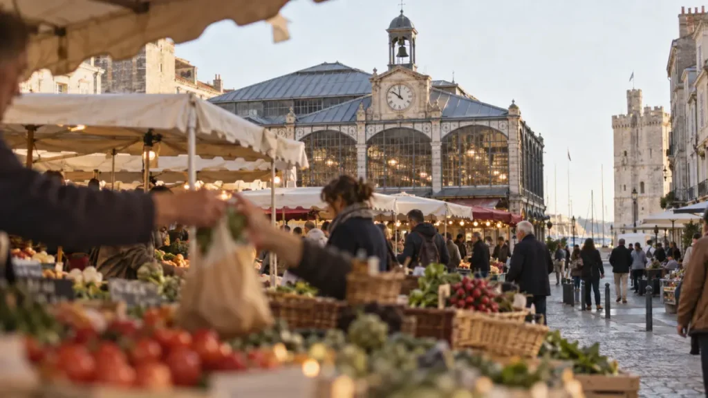 Les Halles de La Rochelle : patrimoine de 1834 et marché du matin