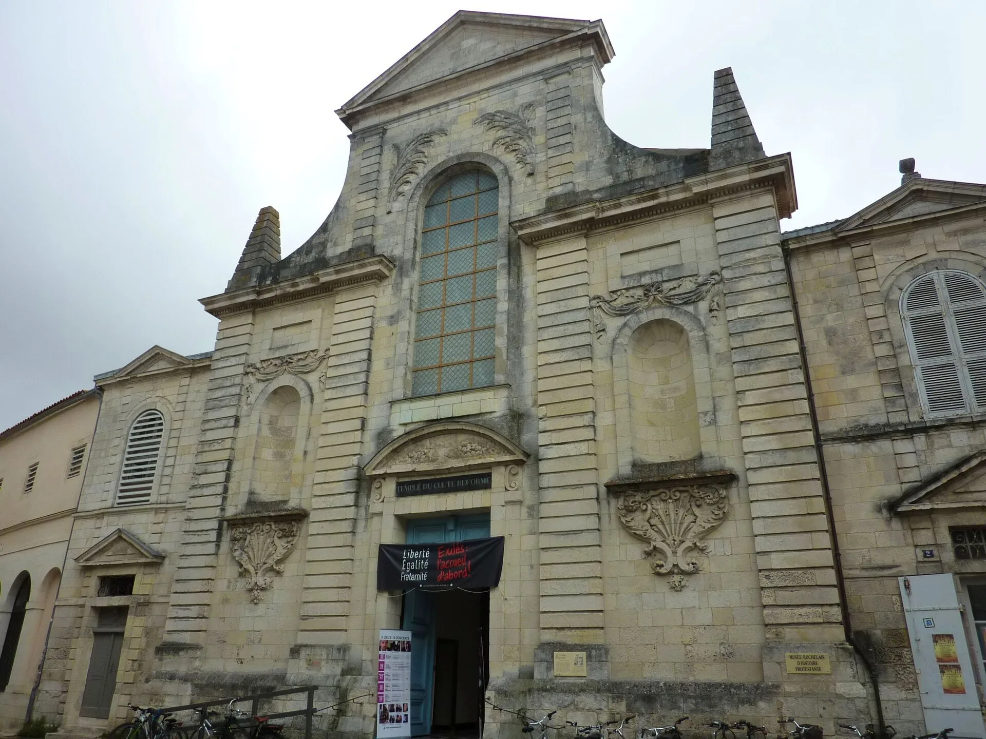 Le temple protestant de La Rochelle, auquel les locaux du musée sont attenants
